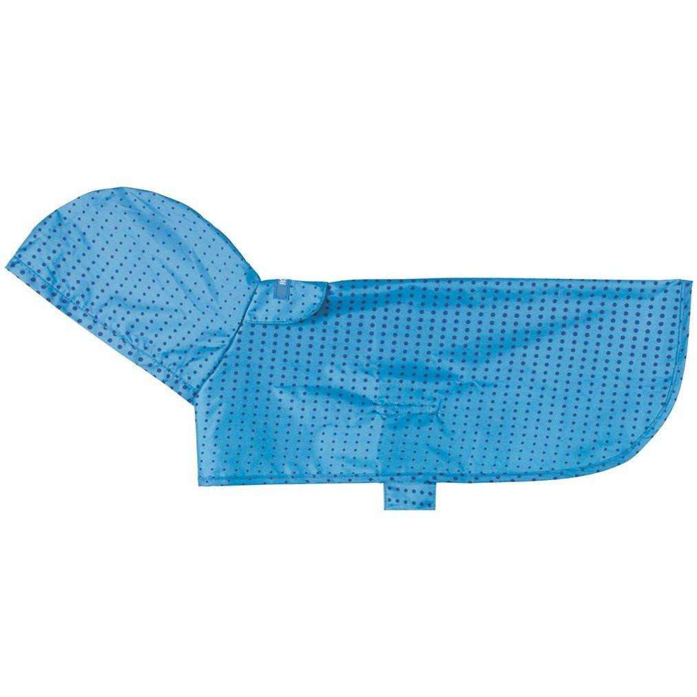 RC Dog Packable Rain Poncho Halftone Blue  Poncho  | PetMax Canada