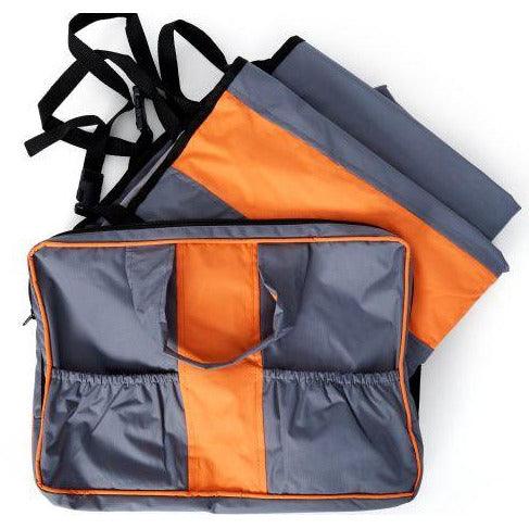 Bud'Z Car Seat Cover Grey & Orange - 53" x 63" - Outdoor Gear - Bud'Z - PetMax Canada