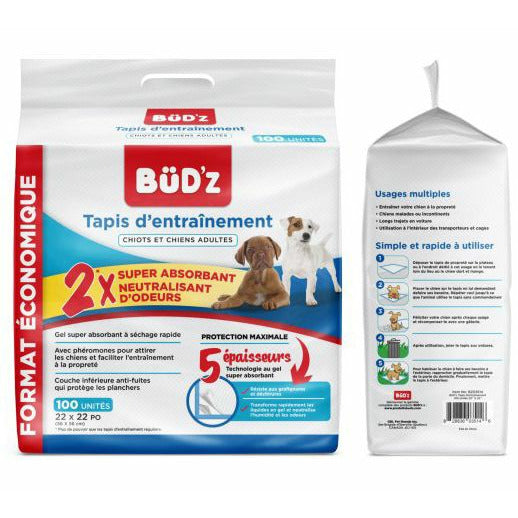 Bud-Z Disposable Puppy Training Pads  Training Products  | PetMax Canada