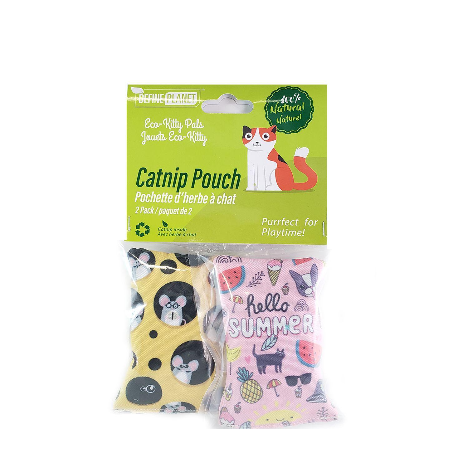 Define Planet Catnip Pouch - 2 Pack - Cat Toys - Define Planet - PetMax Canada