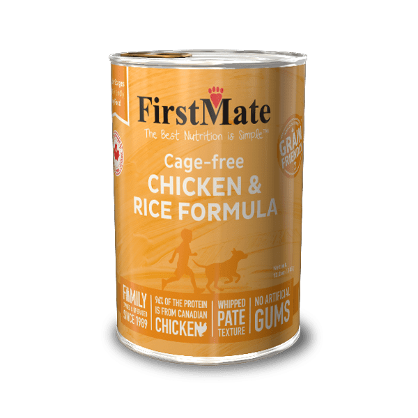 FirstMate Grain Friendly Cage Free Chicken Rice Canned Dog Food