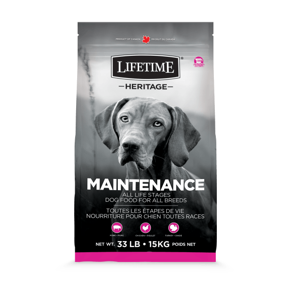 Lifetime Dog Food Heritage All Life Stages Maintenance  Dog Food  | PetMax Canada