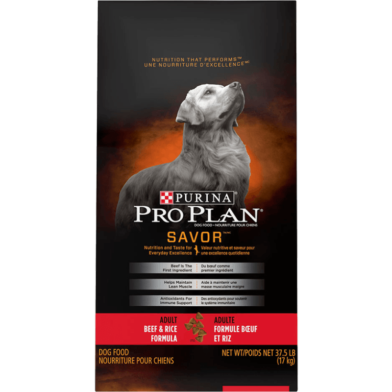 Purina Pro Plan Adult Complete Essentials Shredded Blend Beef & Rice Dry Dog Food  Dog Food  | PetMax Canada
