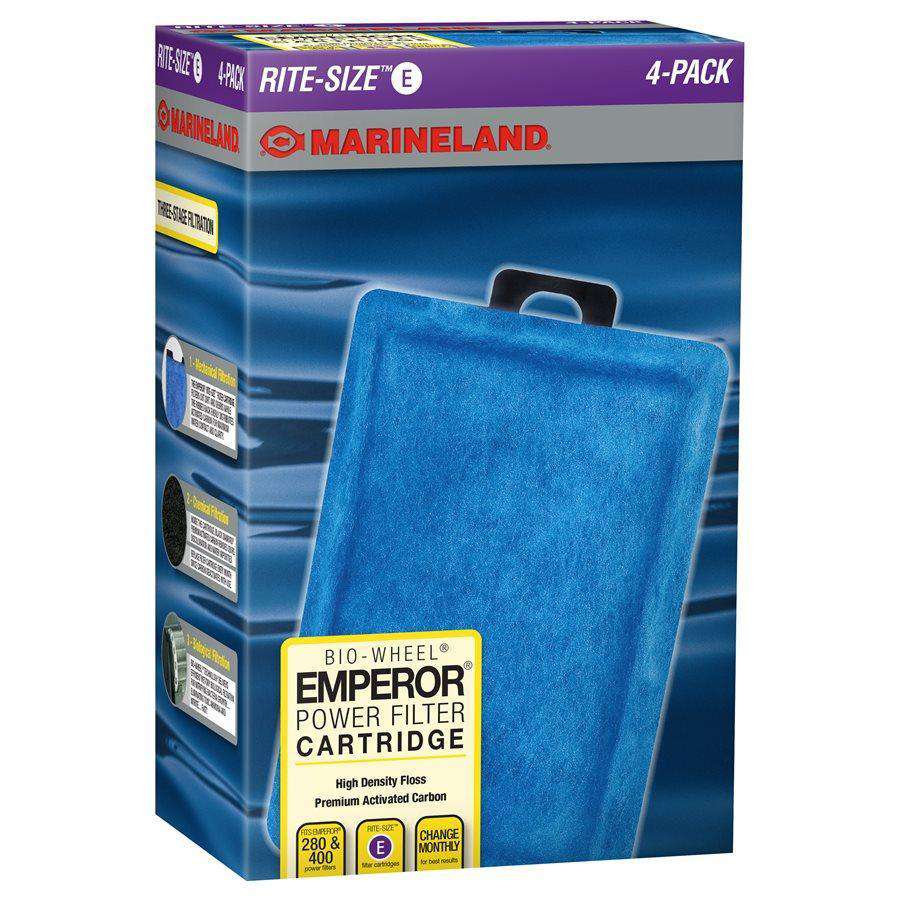 Marineland Emporer Rite-Size Cartridge E 4-Pack Filters 4-Pack | PetMax Canada