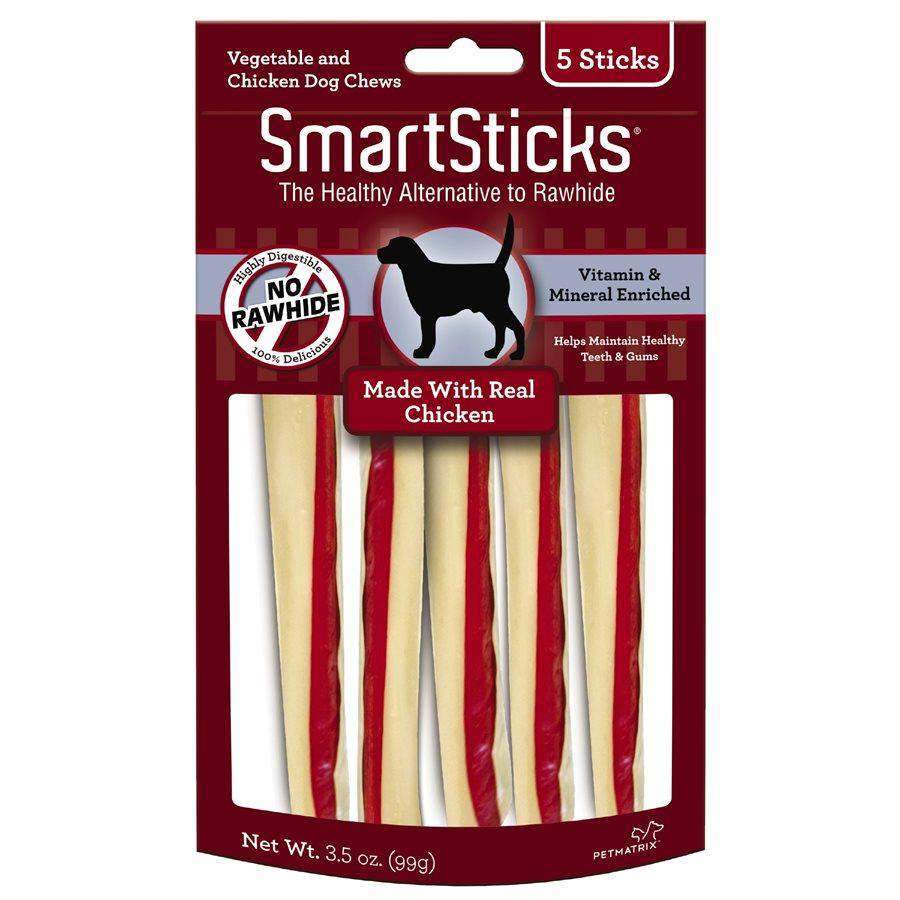 Smart Sticks Dog Chews Chicken 5 Pack Dog Treats 5 Pack | PetMax Canada