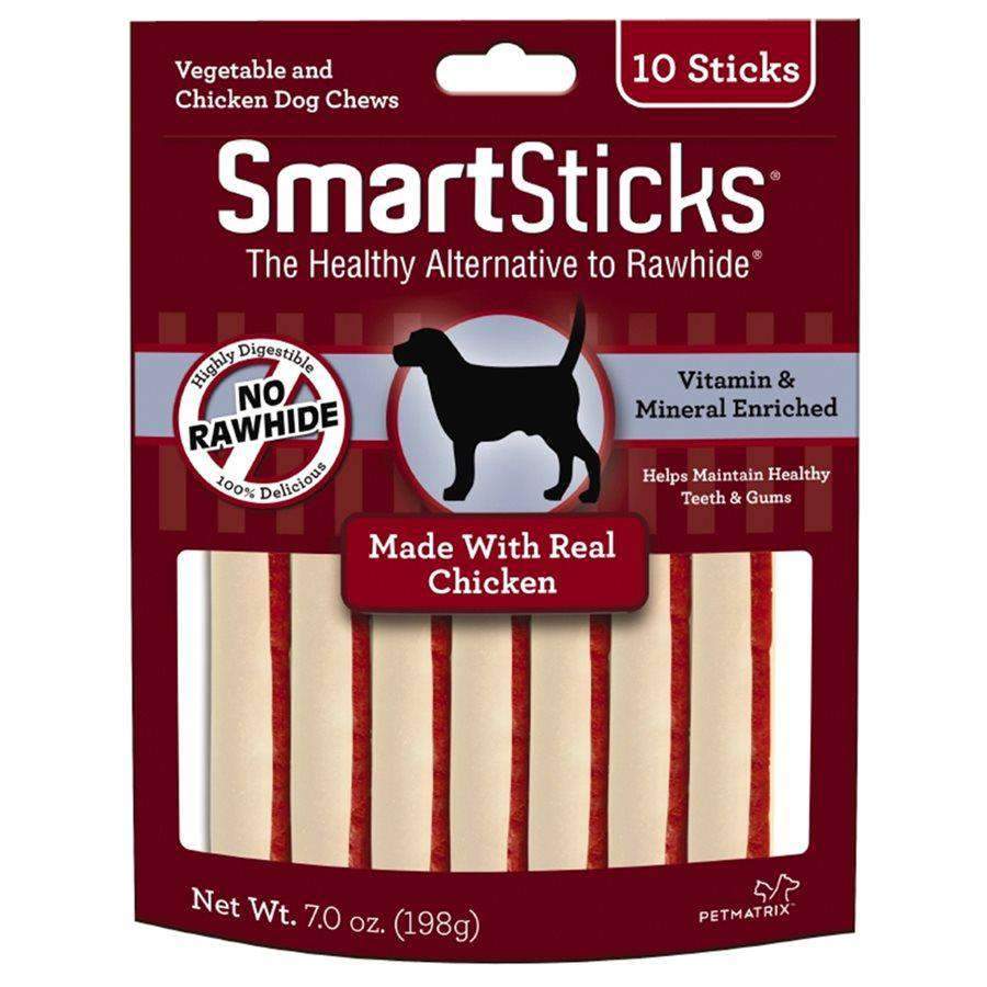 Smart Sticks Dog Chews Chicken 10 Pack Dog Treats 10 Pack | PetMax Canada