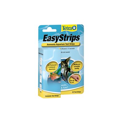 Tetra EasyStrips Ammonia Test Strips 25PK  Water Conditioner  | PetMax Canada
