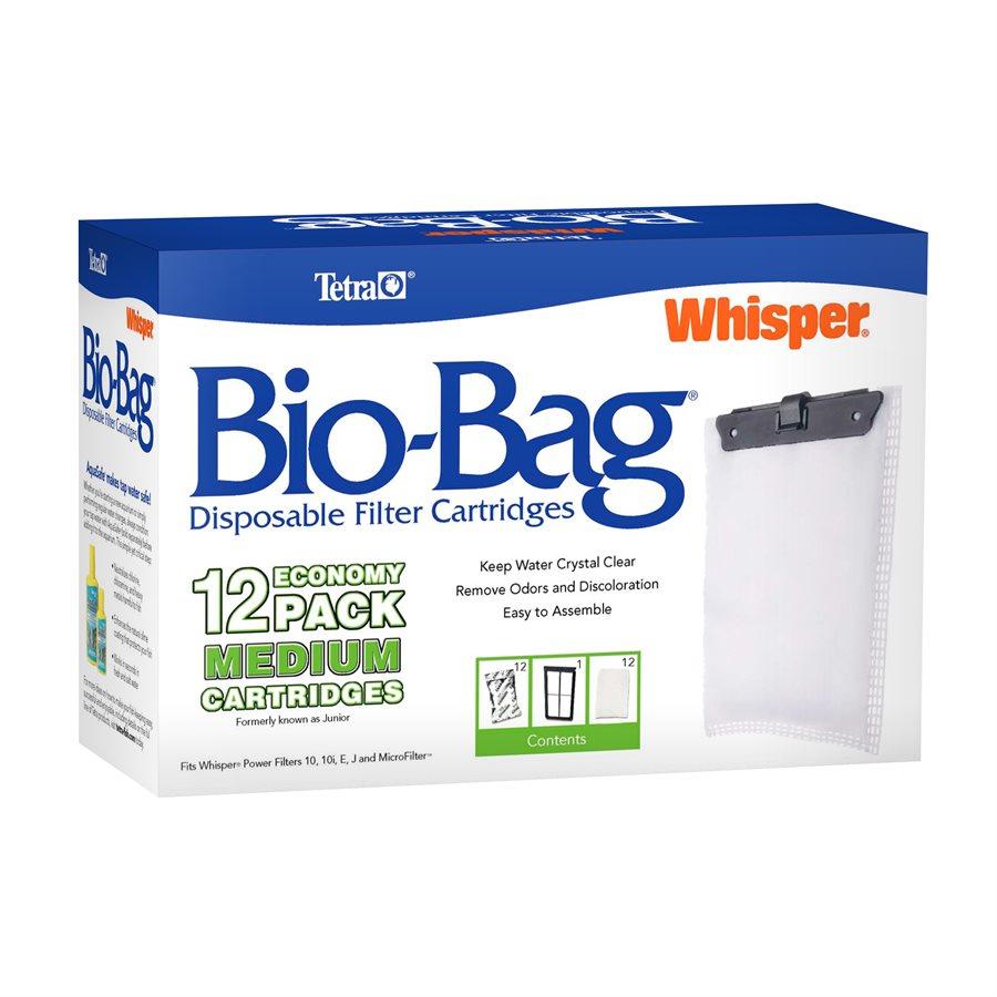 Tetra Whisper Bio-Bag Cartridge Medium Unassembled 12 Pack Filters Medium Unassembled 12 Pack | PetMax Canada