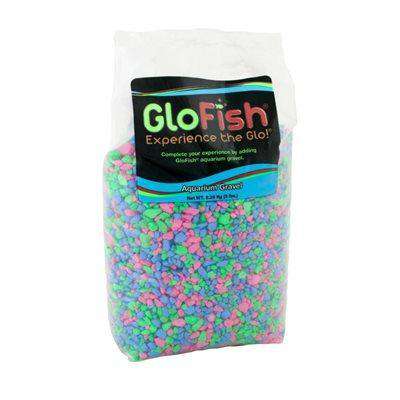 GloFish Gravel Pink, Green, Blue Fluorescent  Gravel  | PetMax Canada
