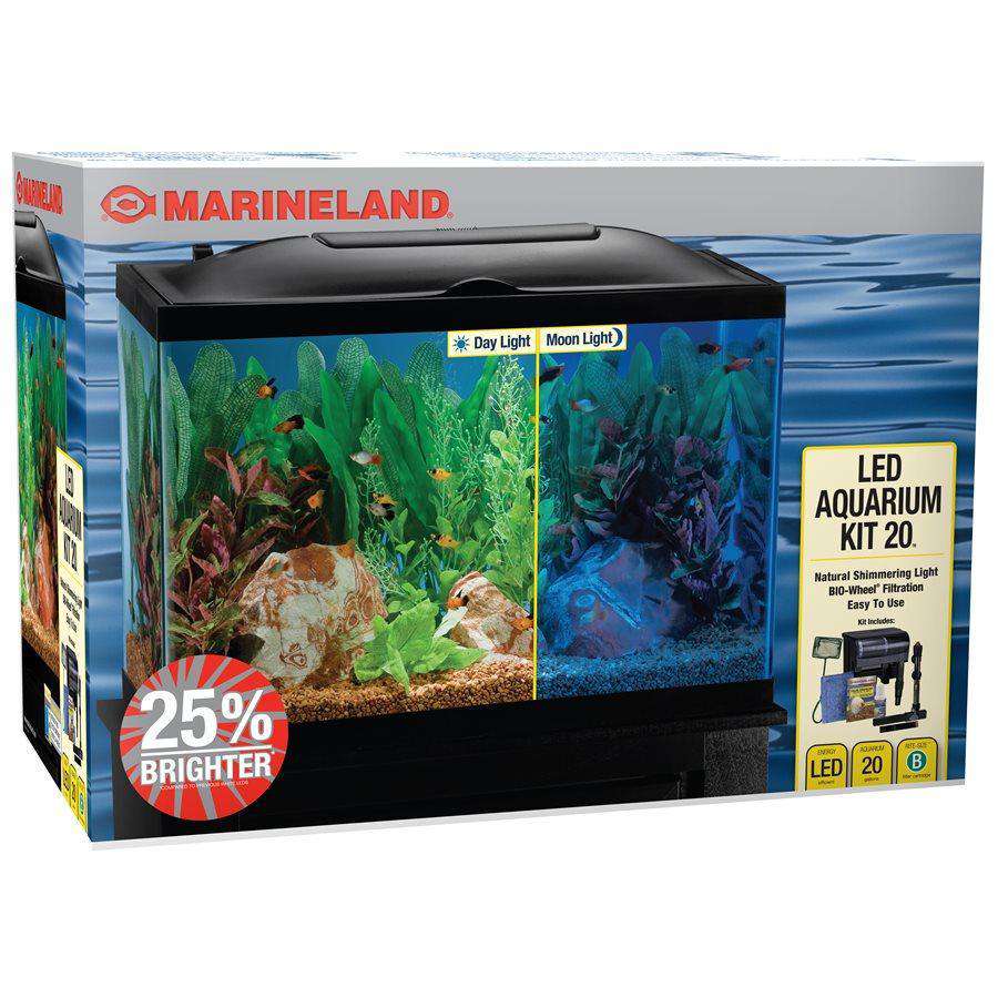 Marineland BIO-Wheel LED Aquarium Kit 20 Gallons Aquarium 20 Gallons | PetMax Canada