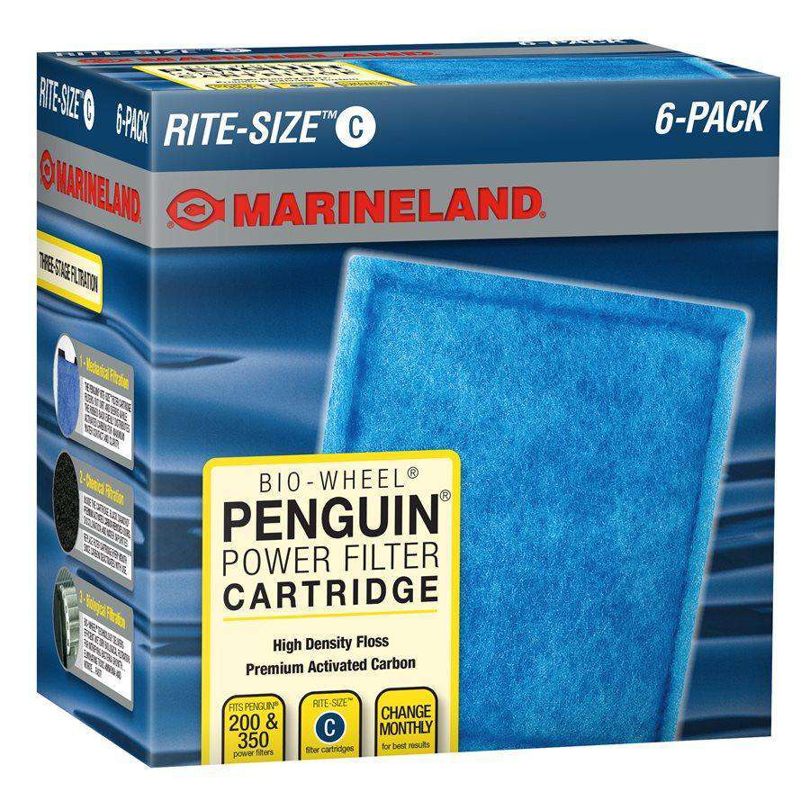 Marineland Penguin Rite-Size Cartridge C 6-Pack Filters 6-Pack | PetMax Canada