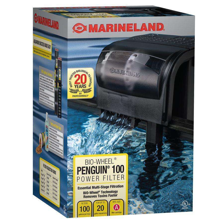 Marineland Penguin 100 GPH Power Filter up to 20 Gallons  Filters  | PetMax Canada