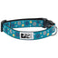 RC Adjustable Dog Clip Collar Fresh Tracks Teal  Dog Collars  | PetMax Canada