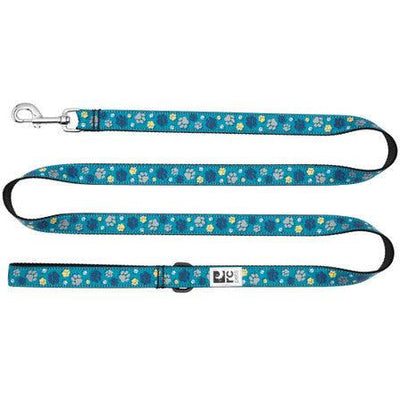RC Dog Leash Fresh Tracks Teal - 3/4" x 6' - Leashes - RC Pet Products - PetMax Canada