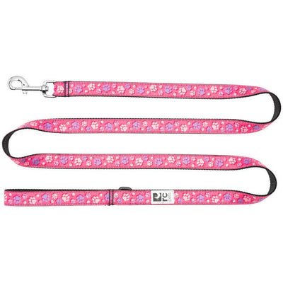 RC Dog Leash Fresh Tracks Pink - 3/4" x 6' - Leashes - RC Pet Products - PetMax Canada