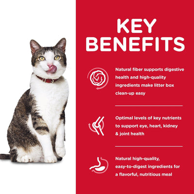 Hill's Science Diet Adult 11+ Chicken Recipe Dry Cat Food, 3.17 Kg Bag - 3.17 Kg - Cat Food - Hill's Science Diet - PetMax Canada