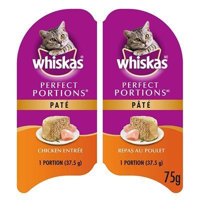 Whiskas Cat Perfect Portions Chicken Pate - 75g - Canned Cat Food - Whiskas - PetMax Canada