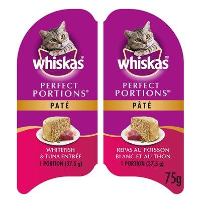 Whiskas Cat Perfect Portions Whitefish & Tuna Pate  Canned Cat Food  | PetMax Canada