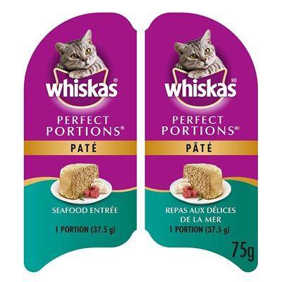Whiskas Cat Perfect Portions Seafood Pate - 75g - Canned Cat Food - Whiskas - PetMax Canada