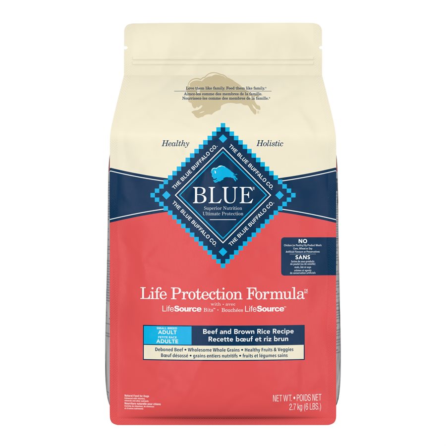 Blue Buffalo Life Protection Small Breed Beef Dog Food  Dog Food  | PetMax Canada