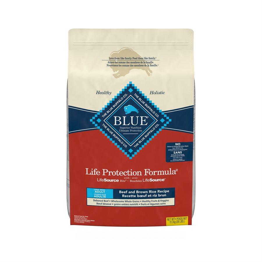 Blue Buffalo Life Protection Large Breed Adult Beef Dog Food - 11.8 Kg - Dog Food - Blue Buffalo - PetMax Canada