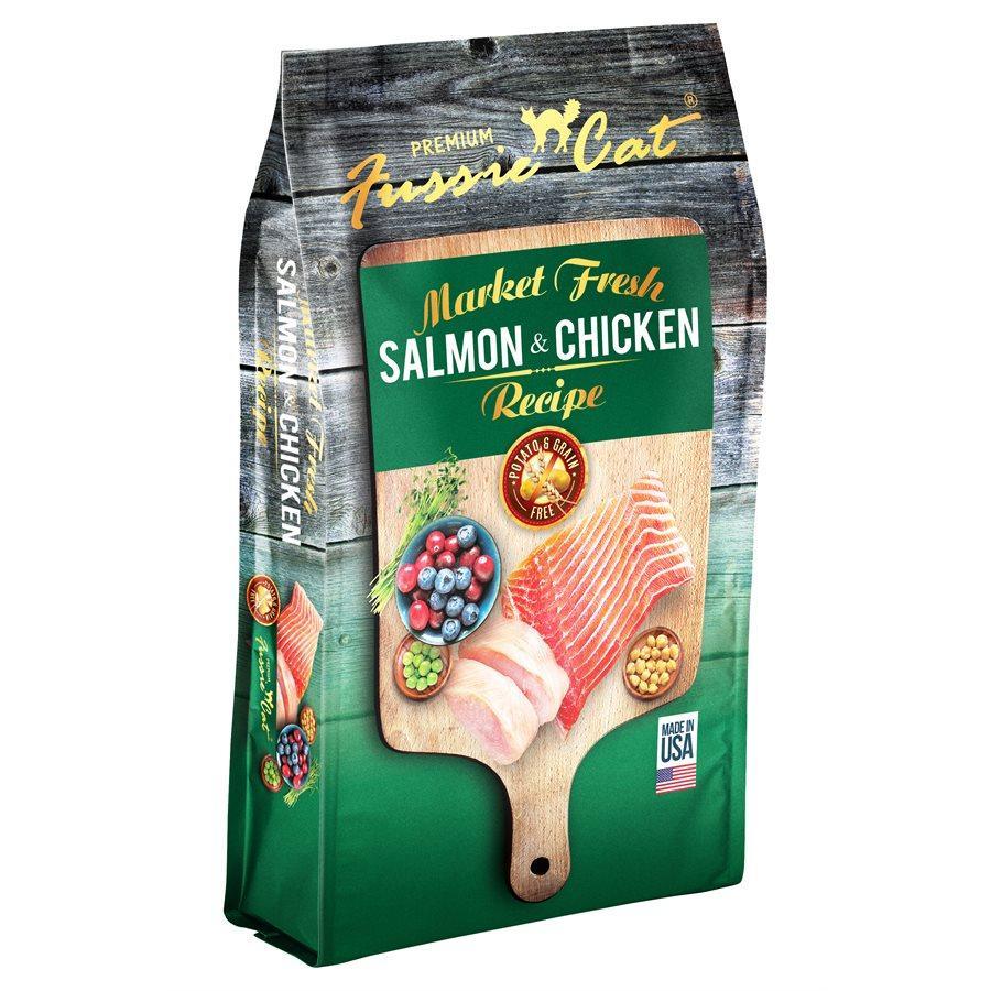 Fussie Cat Salmon & Chicken Formula Cat Food - 907 g - Cat Food - Fussie Cat - PetMax Canada