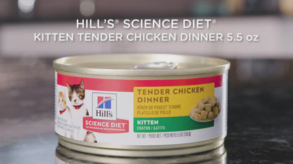 Science Diet Feline Tender Dinners Chaton Poulet 