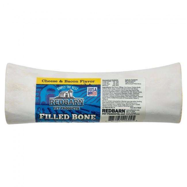 Red Barn Filled Bone Cheese N'Bacon Large  Natural Chews  | PetMax Canada