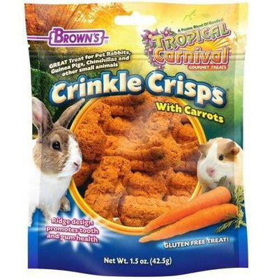 Brown's Small Animal Crinkle Crisp With Carrot  Small Animal Food Treats  | PetMax Canada