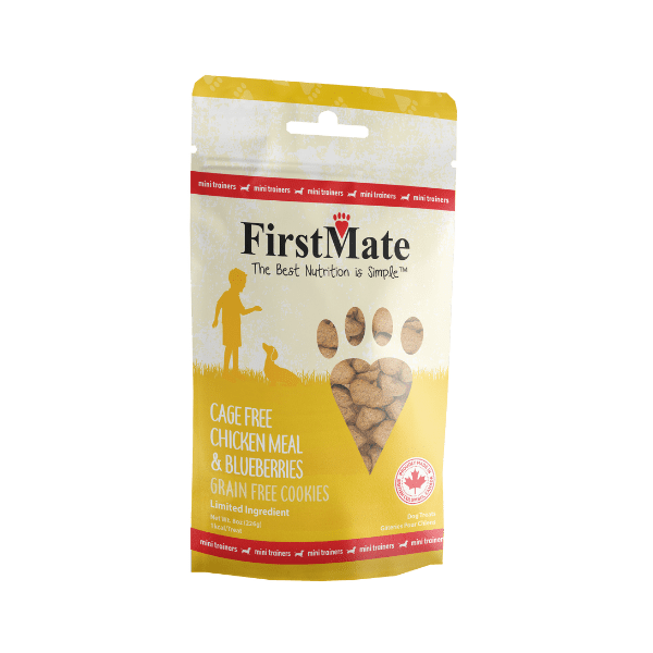 FirstMate Chicken With Blueberry Mini Trainers Dog Treats  Dog Treats  | PetMax Canada