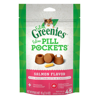 Greenies Pill Pocket Salmon For Cats 45g Cat Health Care 45g | PetMax Canada