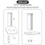 Zolux City Cat 1 Cat Scratching Post Grey  Cat Scratching Posts  | PetMax Canada