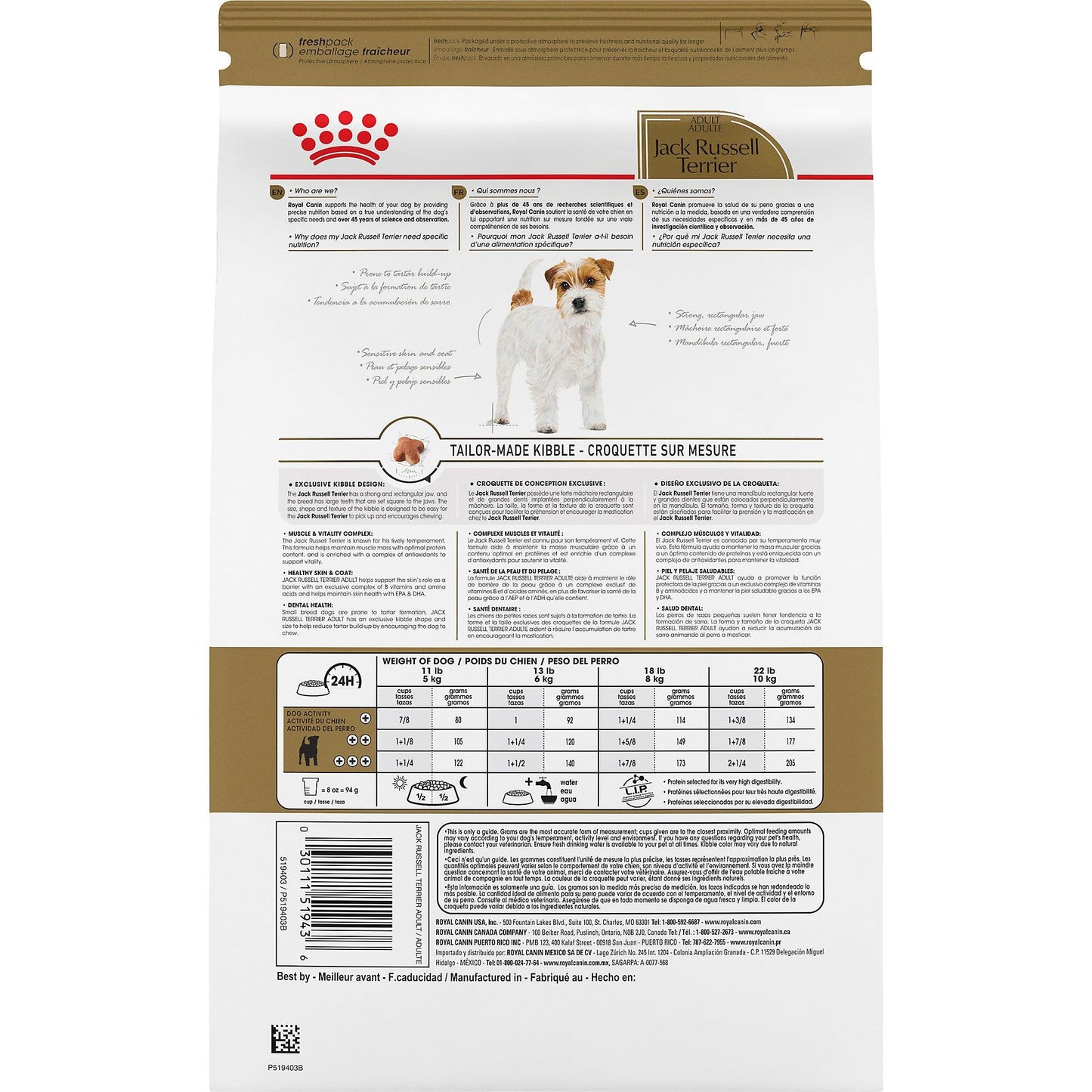 Royal Canin Jack Russell Adult Dry Dog Food  Dog Food  | PetMax Canada