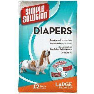 Simple Solution Disposable Diapers Large Training Products Large | PetMax Canada