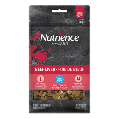 Nutrience Grain Free SubZero Single Protein Cat Treats Beef Liver  Cat Treats  | PetMax Canada
