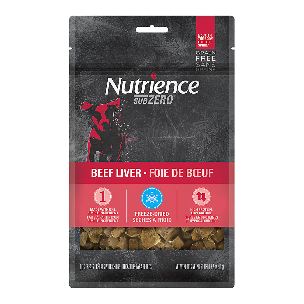 Nutrience Grain Free Subzero Freeze Dried Beef Liver  Dog Treats  | PetMax Canada