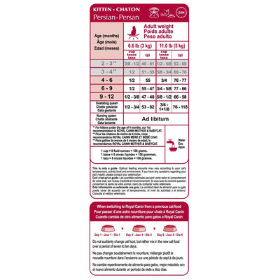 Royal Canin Feline Breed Nutrition Persian Dry Kitten Food - 1.36 Kg - Cat Food - Royal Canin - PetMax Canada