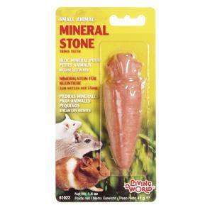 Living World Small Animal Mineral Stone Carrot  Small Animal Chew Products  | PetMax Canada