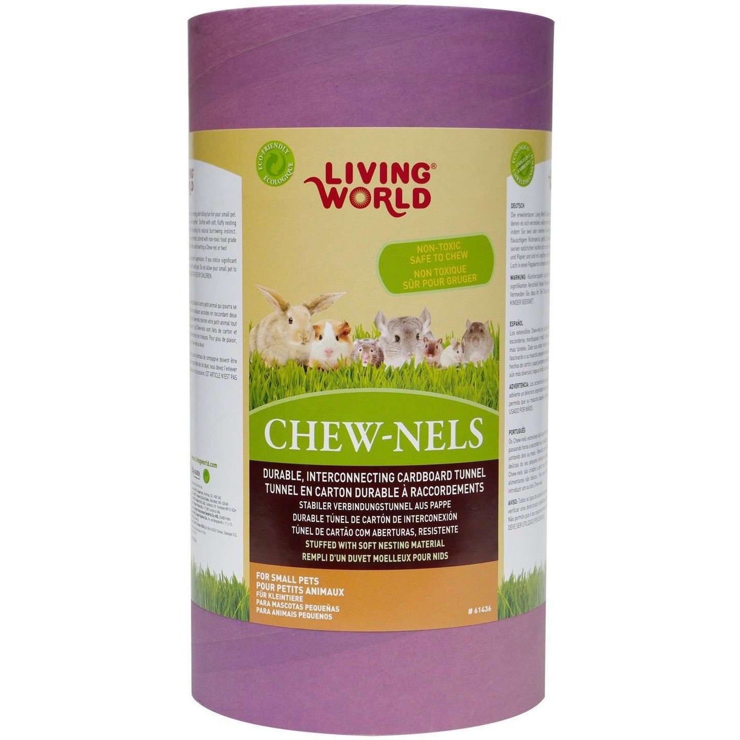 Living World Cardboard Chew-Nels With Nesting  Small Animal Chew Products  | PetMax Canada