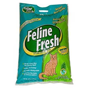 Feline Fresh Pine Pellet Cat Litter - 3.2 Kg - Cat Litter - Feline Fresh - PetMax Canada
