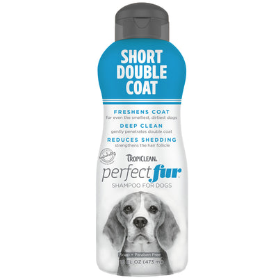 Tropiclean Perfect Fur Short Double Coat Dog Shampoo  Grooming  | PetMax Canada
