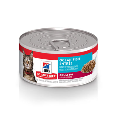 Hill's Science Diet Canned Cat Food Adult Ocean Fish  Canned Cat Food  | PetMax Canada