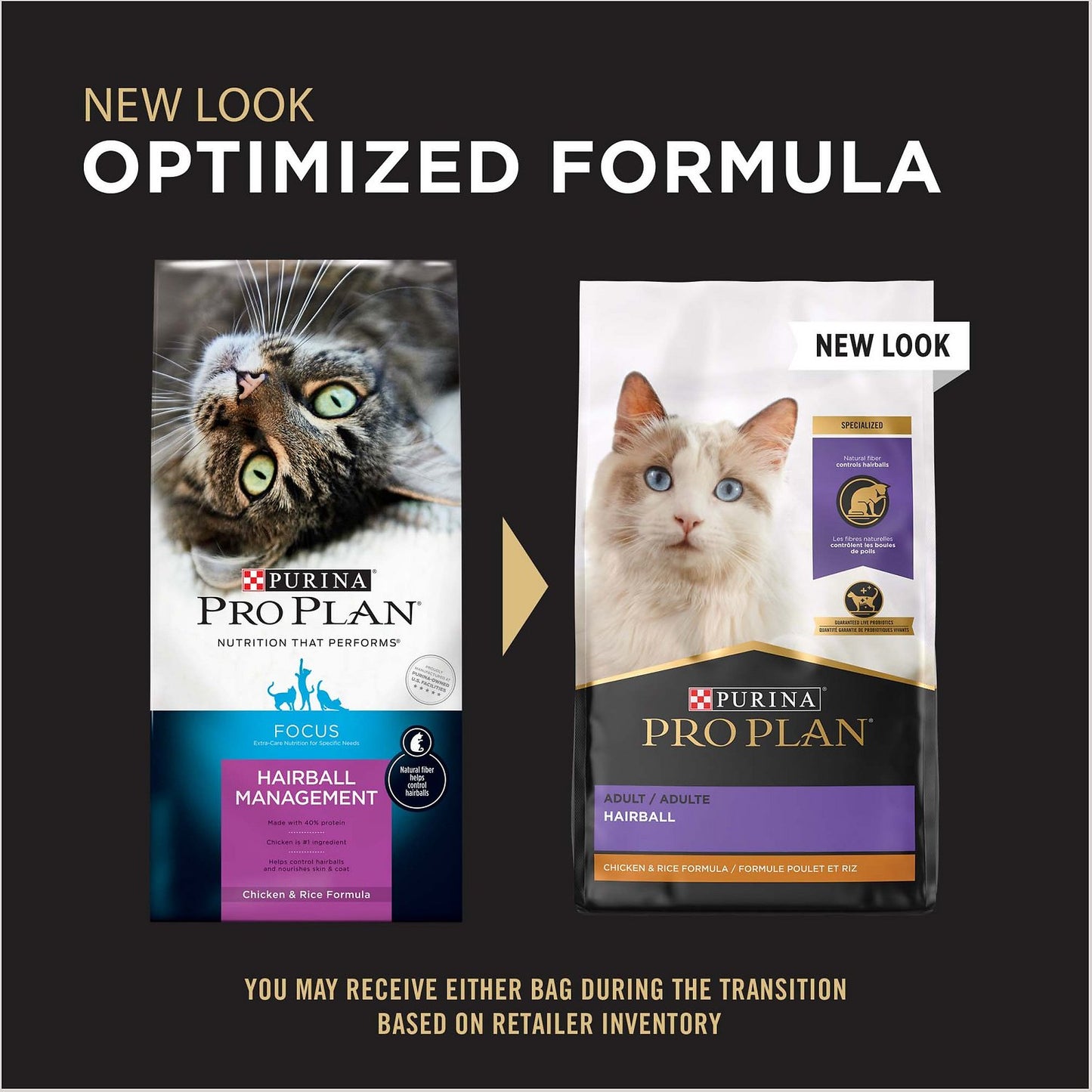 Purina Pro Plan Cat Food Adult Hairball Management  Cat Food  | PetMax Canada