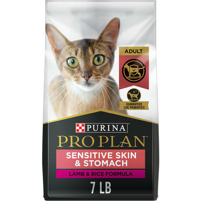 Purina Pro Plan Sensitive Skin and Stomach Cat Food Lamb and Rice Formula  Cat Food  | PetMax Canada