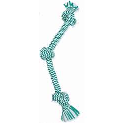 Mammoth Fresh Mint Triple Knot Rope Bone Medium - 20 inches Dog Toys Medium - 20 inches | PetMax Canada