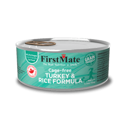 FirstMate Grain Friendly Cage-Free Turkey & Rice Canned Cat Food  Canned Cat Food  | PetMax Canada