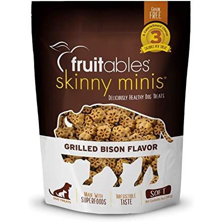 Fruitables Skinny Minis Dog Treats Grilled Bison  Dog Treats  | PetMax Canada