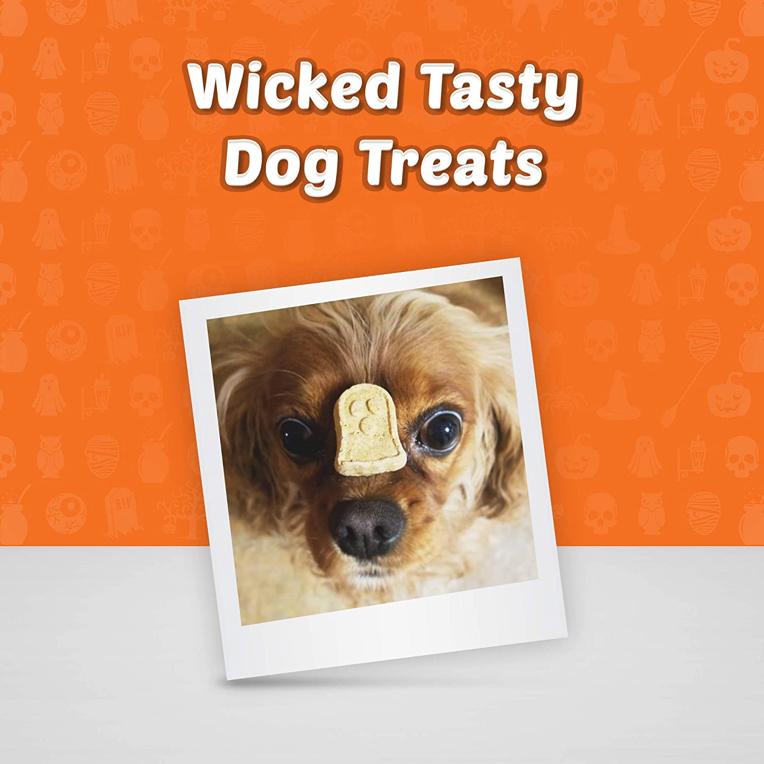 Blue Halloween Boo Bars Pumpkin & Cinnamon Dog Treats  Dog Treats  | PetMax Canada