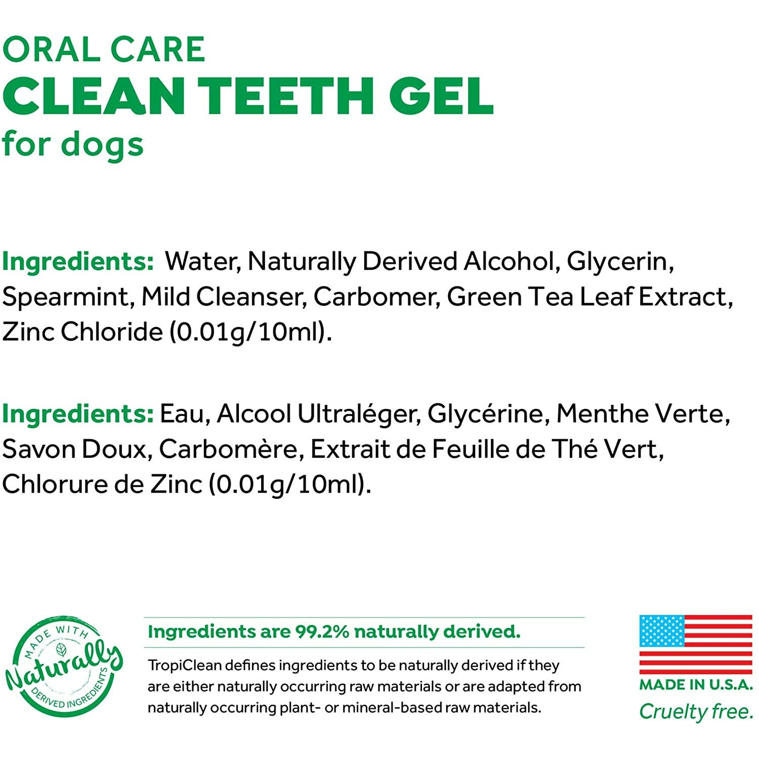 Tropiclean Fresh Breath Plaque Remover Pet Clean Teeth Gel  Health Care  | PetMax Canada