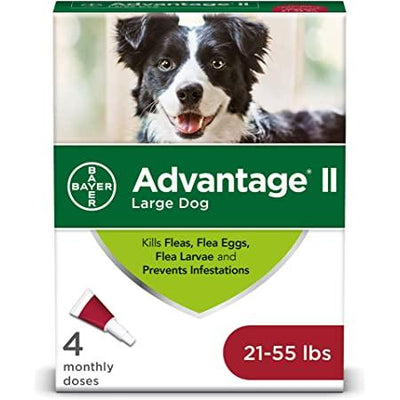 Advantage II For Large Dogs 11Kg - 25Kg / 4 Pack Flea & Tick Topical Applications 11Kg - 25Kg | PetMax Canada
